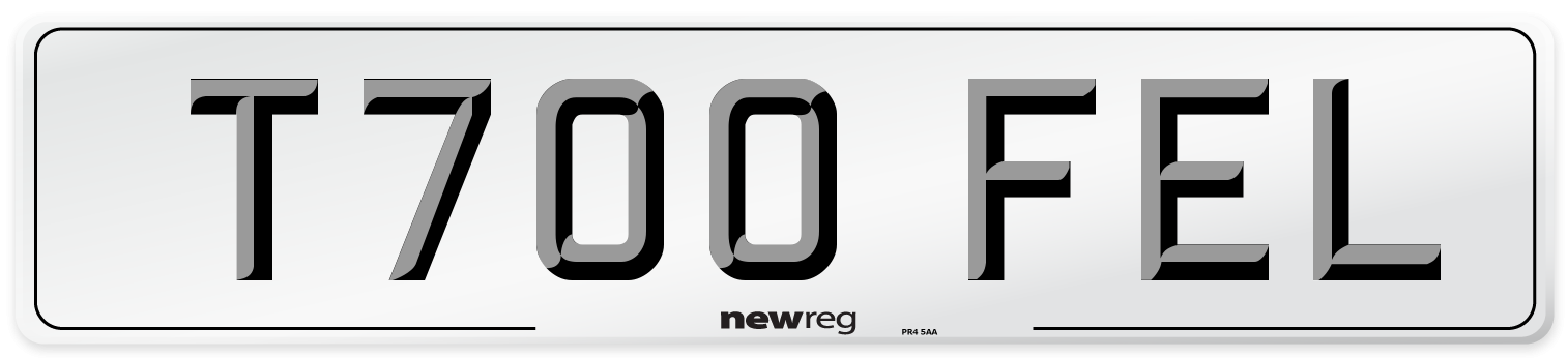 T700 FEL Number Plate from New Reg